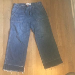 abercrombie and fitch cropped stovepipe jean